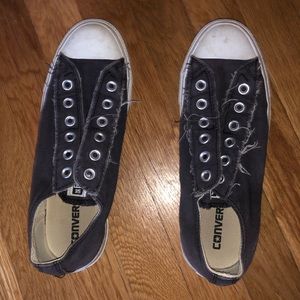 No lace vintage converse